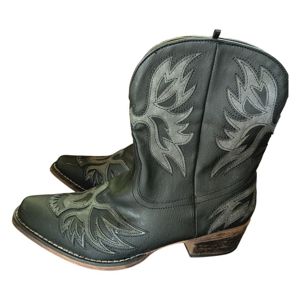Roper Western Boots Women 10 Westerncore Cowgirl Boho Eagle Rodeo Festival Indie